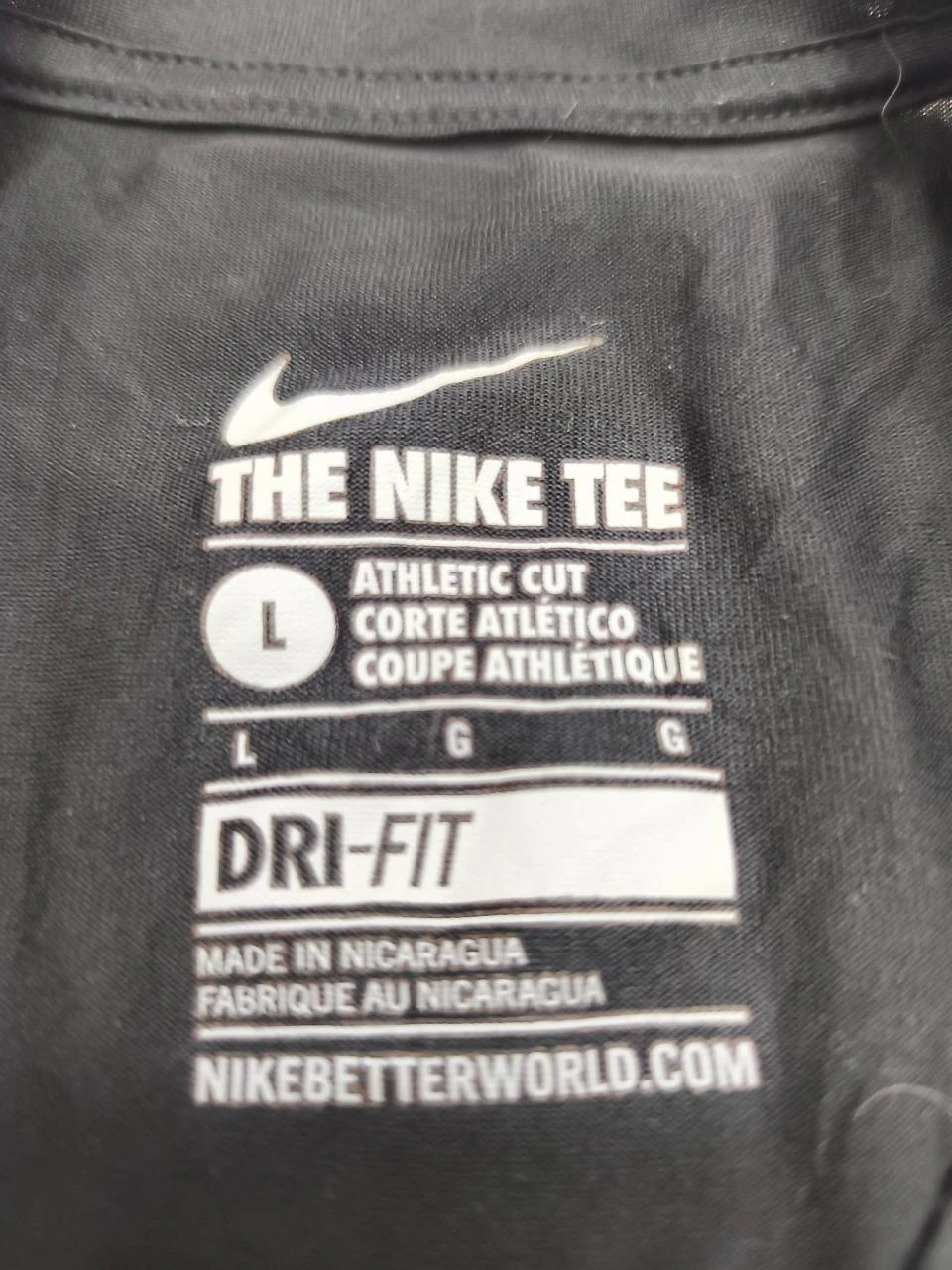 T-Shirt Nike Dri-Fit Preto Tamanho G – photo 2